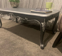 Load image into Gallery viewer, Charcoal &amp; Silver Large French Style Coffee Table
