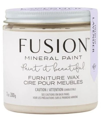 Fusion Furniture Wax: Clear Scented Fields of Lavender 200g