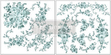 Load image into Gallery viewer, Redesign Transfer Maxi ~ MINTY ROSES – 2 SHEETS, 12″X12″
