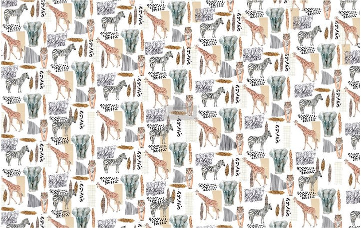 DECOUPAGE DECOR TISSUE PAPER – SAFARI – 2 SHEET, 19″X30″